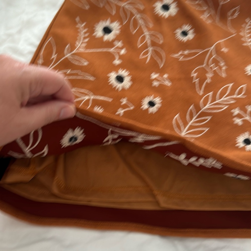 Mi Ami from Francesca's Kamila Size XS Burnt Orange Faux Suede Mini Skirt - Picture 3 of 7